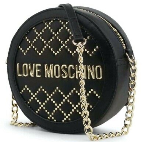 Moschino Handbags - Love Moschino Round Circle Studded Cross Body Bag